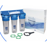 Aquafilter FHPRCL-B-TRIPLE Three Stage In Line Filter System