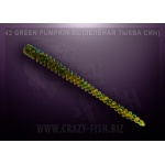 Crazy Fish Cruel Leech 42 Green Pumpkin Bl.