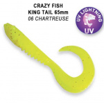 Crazy Fish King Tail 6 Chartreuse