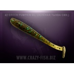 Crazy Fish Nano Minnow 42 Green Pumpkin Blue