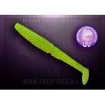 Crazy Fish Scalp Minnow 6 Chartreuse