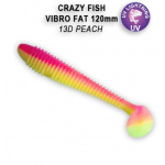 Crazy Fish Vibro Fat 13D Peach