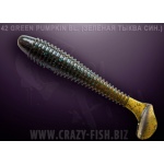 Crazy Fish Vibro Fat 42 Green Pumpkin Bl