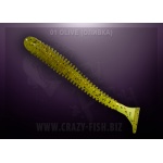 Crazy Fish Vibro Worm 1 Olive