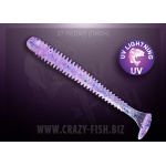 Crazy Fish Vibro Worm 27 Peony