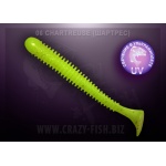 Crazy Fish Vibro Worm 6 Chartreuse