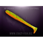 Crazy Fish Vibro Worm 7D Orange Chart