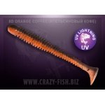 Crazy Fish Vibro Worm 8D Orange Coffee