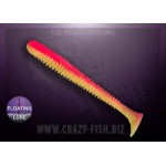 Crazy Fish Vibro Worm Floating 13D Peach