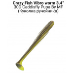 Crazy Fish Vibro Worm Floating 30D Caddisfly Pupa