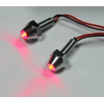 LED Screw M6 Red 2 pc set