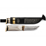 Marttiini Damascus Damascus Antler Knife