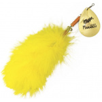 Mepps Giant Marabou Gold Chartreuse tail