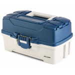 Plano Two-Tray Box Mtl Blue /Off White