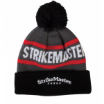 StrikeMaster Pom Beanie Black Grey Red