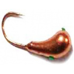 Volframa Mormiška Pear w/Hole Electroplating Resin Drop 003 Copper