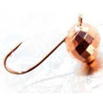 Wolfram Mormyshka Round Disco Ball Electroplating 003 Copper