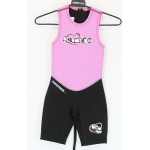 Wavelenght Sleevless Junior Short Wetsuit Pink