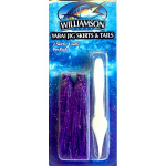 Williamson Yabai Jig Skirts & Tails BLKPRPL