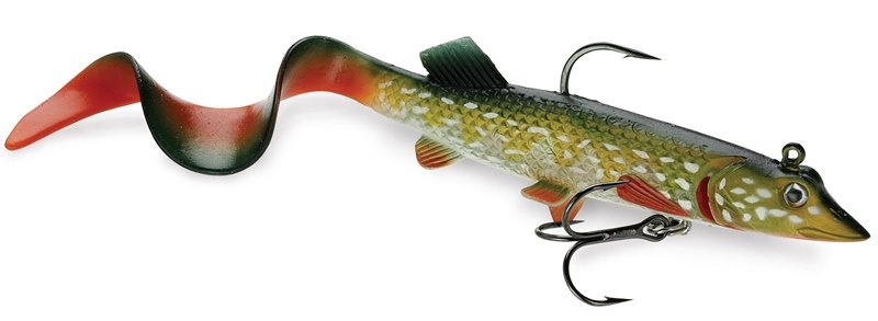 Leurre Souple Abu Garcia Beast Curl Tail (21cm - Fire Tiger) ABU GARCIA