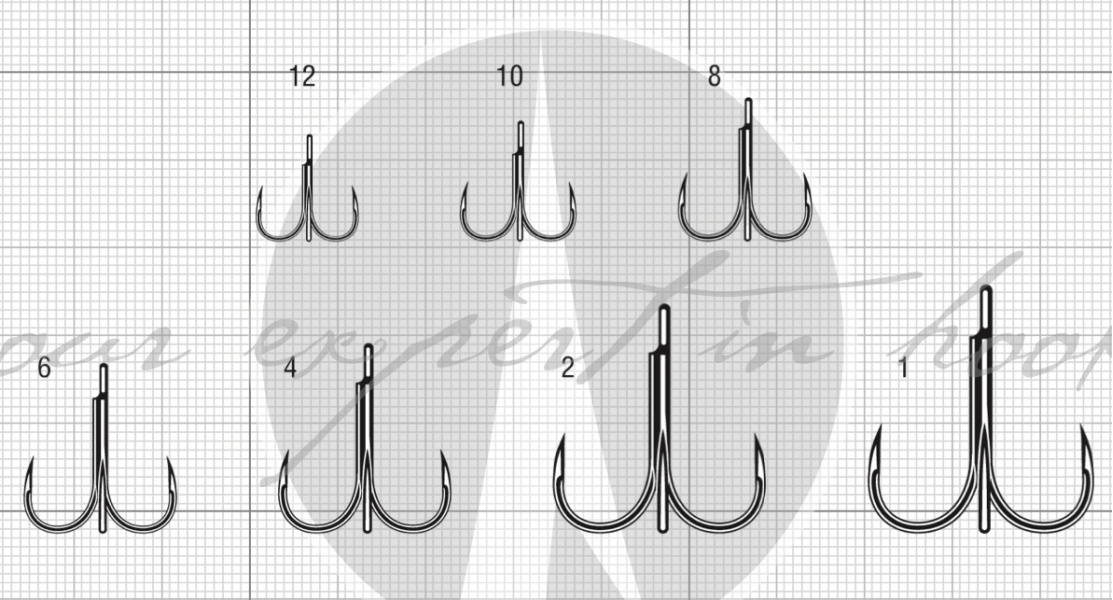 VMC® 7547B 1X Strong Inline Treble Barbless